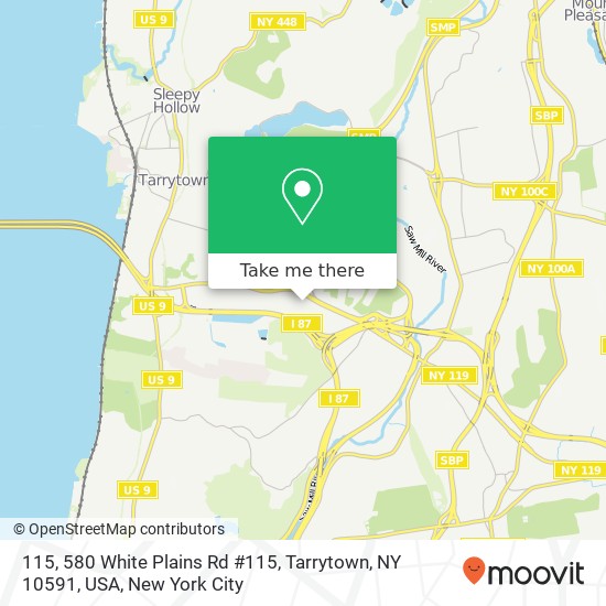 Mapa de 115, 580 White Plains Rd #115, Tarrytown, NY 10591, USA