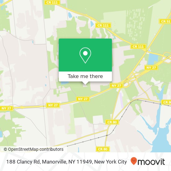 188 Clancy Rd, Manorville, NY 11949 map