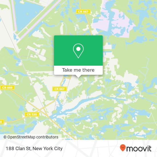 Mapa de 188 Clan St, Browns Mills, NJ 08015