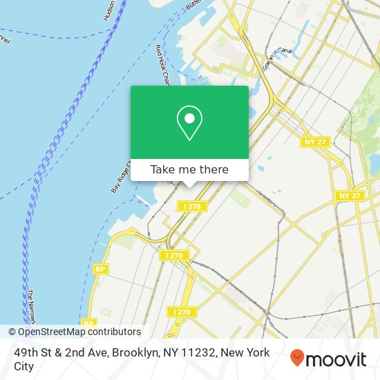 Mapa de 49th St & 2nd Ave, Brooklyn, NY 11232