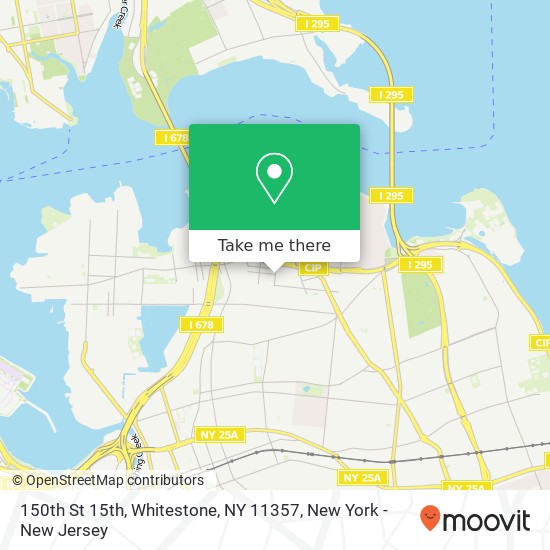 Mapa de 150th St 15th, Whitestone, NY 11357
