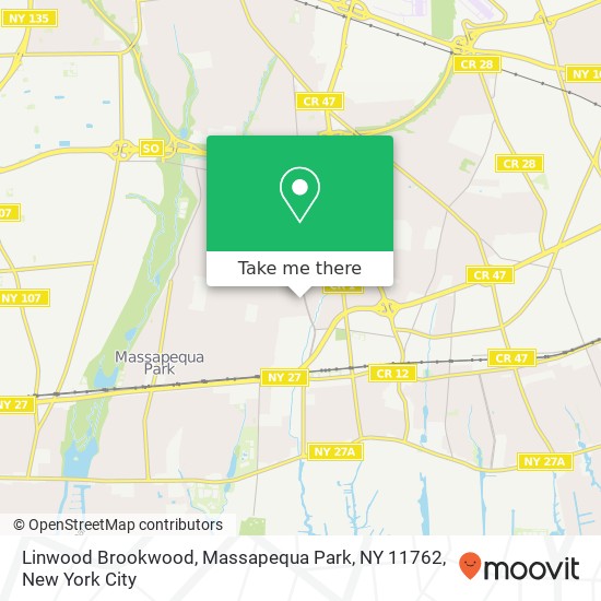 Mapa de Linwood Brookwood, Massapequa Park, NY 11762