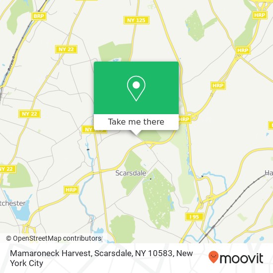 Mapa de Mamaroneck Harvest, Scarsdale, NY 10583