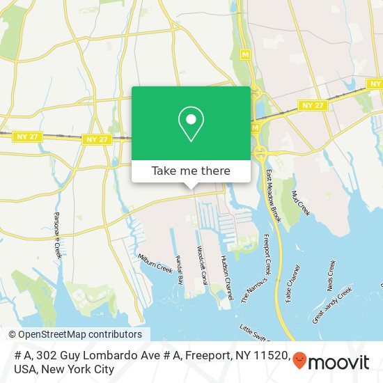# A, 302 Guy Lombardo Ave # A, Freeport, NY 11520, USA map