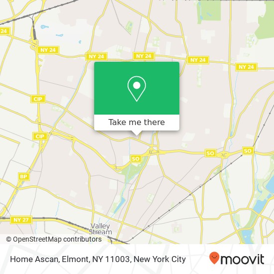 Mapa de Home Ascan, Elmont, NY 11003