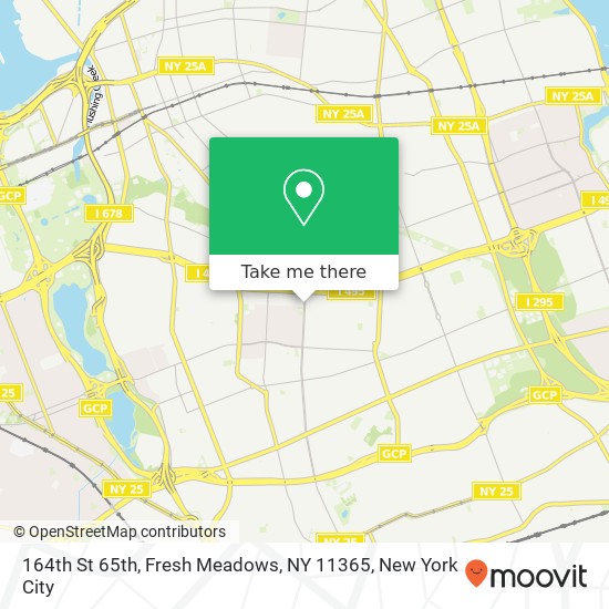 164th St 65th, Fresh Meadows, NY 11365 map