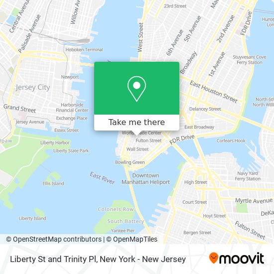 Mapa de Liberty St and Trinity Pl