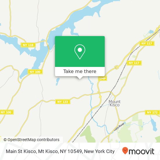 Mapa de Main St Kisco, Mt Kisco, NY 10549