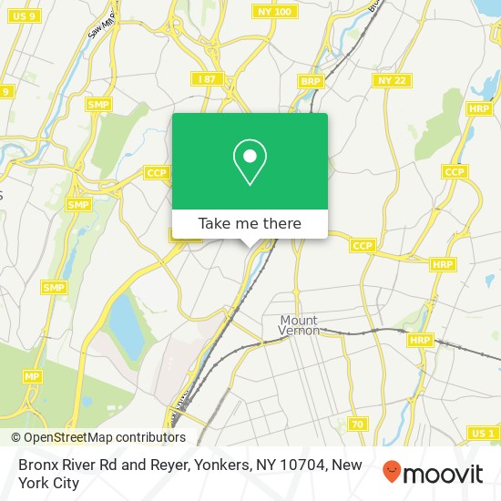 Mapa de Bronx River Rd and Reyer, Yonkers, NY 10704
