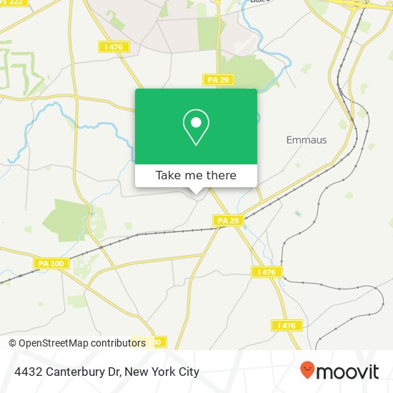 4432 Canterbury Dr, Emmaus, PA 18049 map
