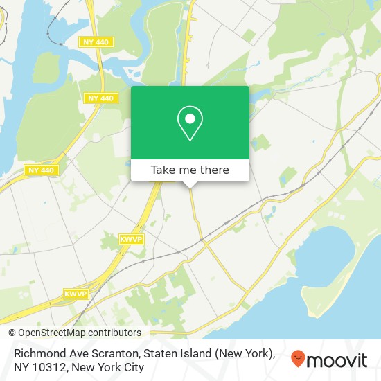 Mapa de Richmond Ave Scranton, Staten Island (New York), NY 10312