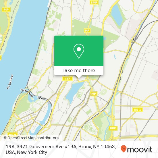 19A, 3971 Gouverneur Ave #19A, Bronx, NY 10463, USA map