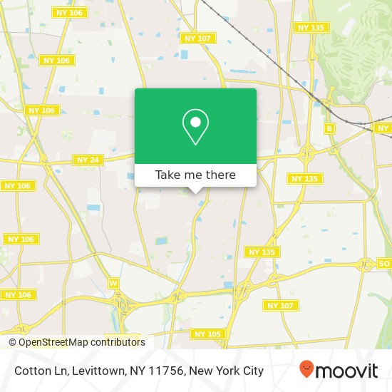 Mapa de Cotton Ln, Levittown, NY 11756
