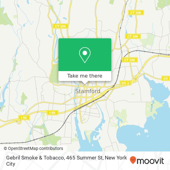 Gebril Smoke & Tobacco, 465 Summer St map