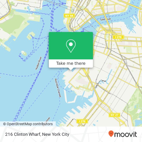 Mapa de 216 Clinton Wharf