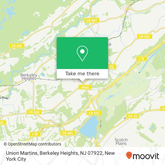 Union Martins, Berkeley Heights, NJ 07922 map