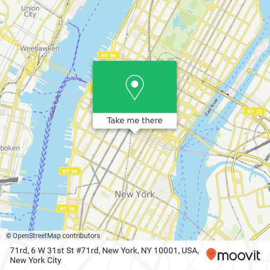 71rd, 6 W 31st St #71rd, New York, NY 10001, USA map