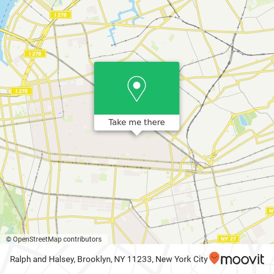 Ralph and Halsey, Brooklyn, NY 11233 map