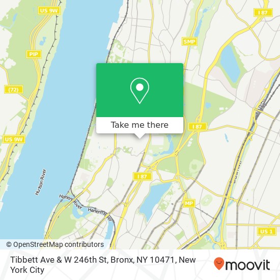 Tibbett Ave & W 246th St, Bronx, NY 10471 map