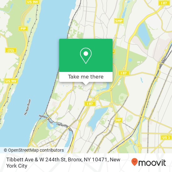 Tibbett Ave & W 244th St, Bronx, NY 10471 map