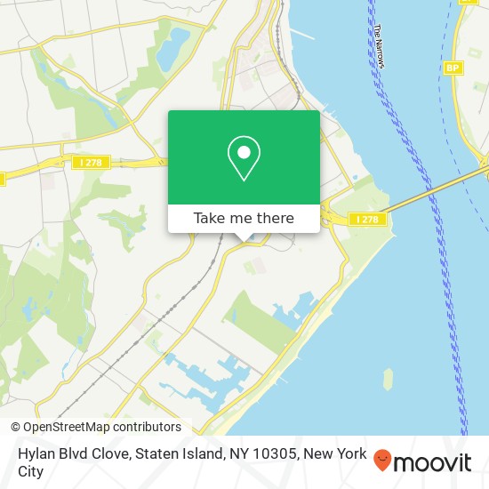 Mapa de Hylan Blvd Clove, Staten Island, NY 10305