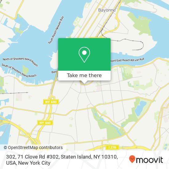 302, 71 Clove Rd #302, Staten Island, NY 10310, USA map