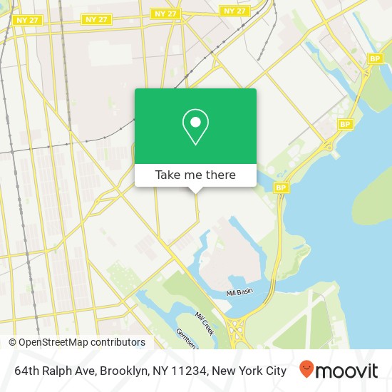 Mapa de 64th Ralph Ave, Brooklyn, NY 11234