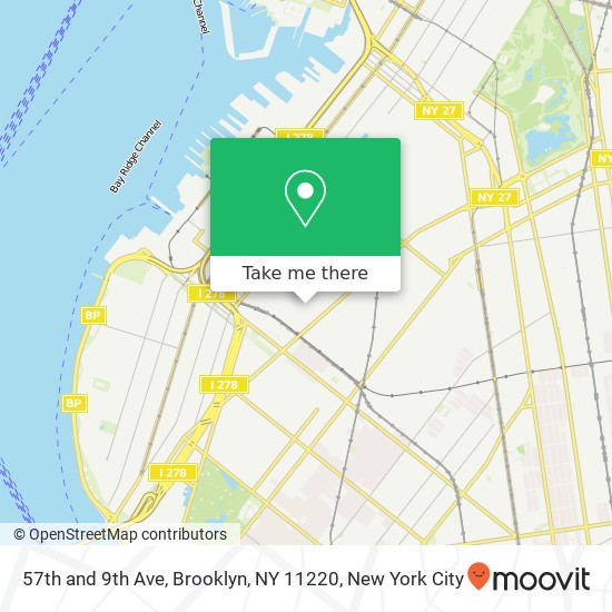 57th and 9th Ave, Brooklyn, NY 11220 map