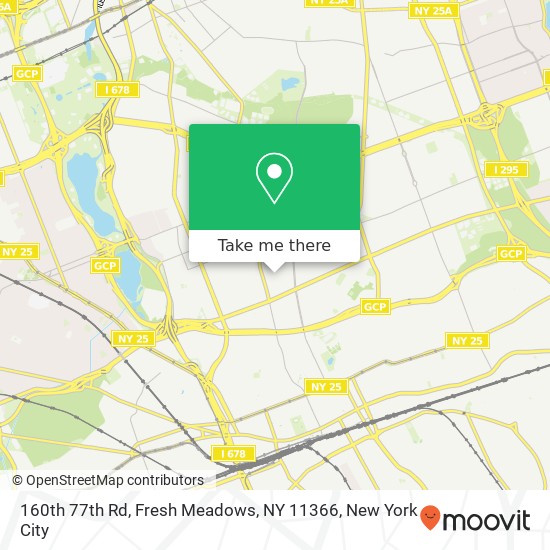 Mapa de 160th 77th Rd, Fresh Meadows, NY 11366