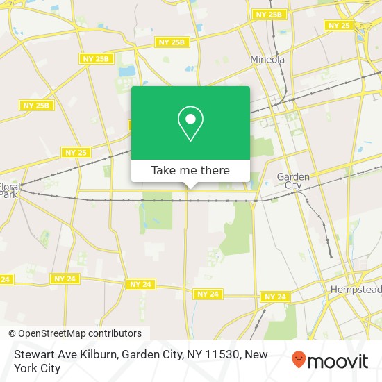 Stewart Ave Kilburn, Garden City, NY 11530 map