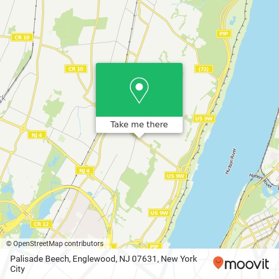 Mapa de Palisade Beech, Englewood, NJ 07631