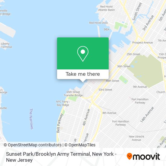 Sunset Park / Brooklyn Army Terminal map