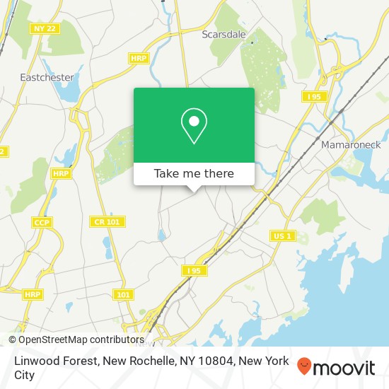 Linwood Forest, New Rochelle, NY 10804 map