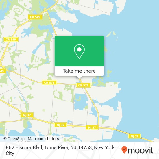 862 Fischer Blvd, Toms River, NJ 08753 map