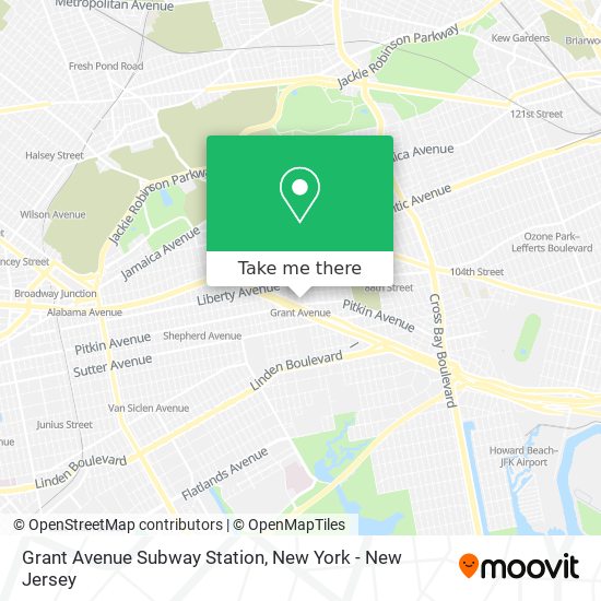 Grant Avenue Subway Station map