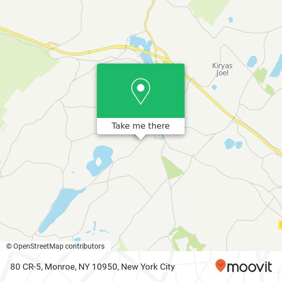 Mapa de 80 CR-5, Monroe, NY 10950