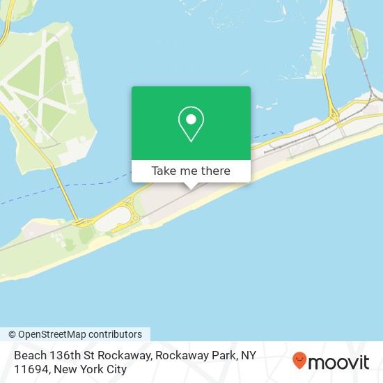 Mapa de Beach 136th St Rockaway, Rockaway Park, NY 11694