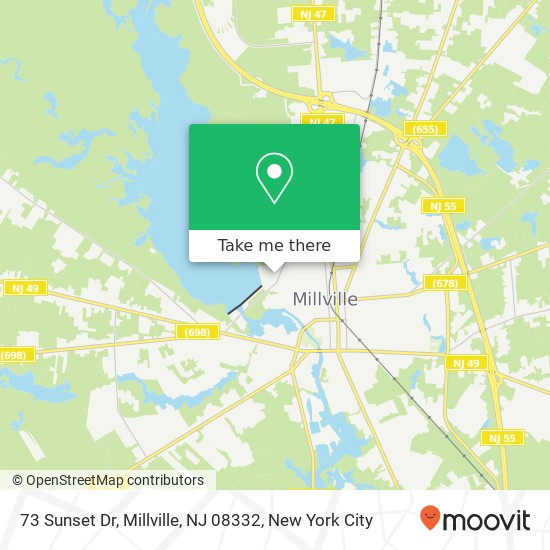 73 Sunset Dr, Millville, NJ 08332 map