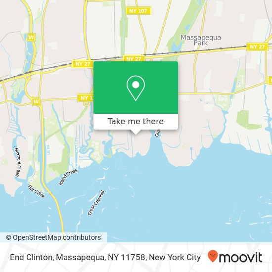 Mapa de End Clinton, Massapequa, NY 11758