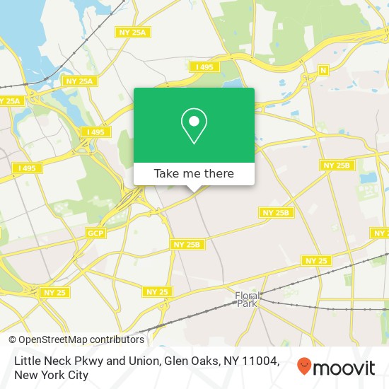Little Neck Pkwy and Union, Glen Oaks, NY 11004 map