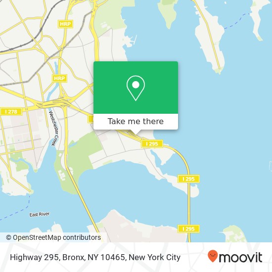 Mapa de Highway 295, Bronx, NY 10465