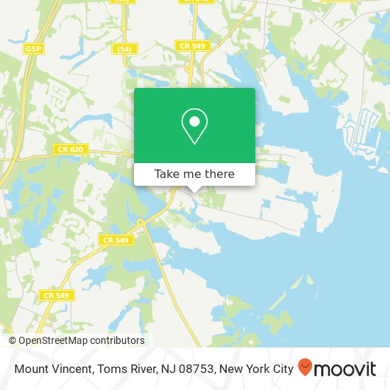 Mount Vincent, Toms River, NJ 08753 map