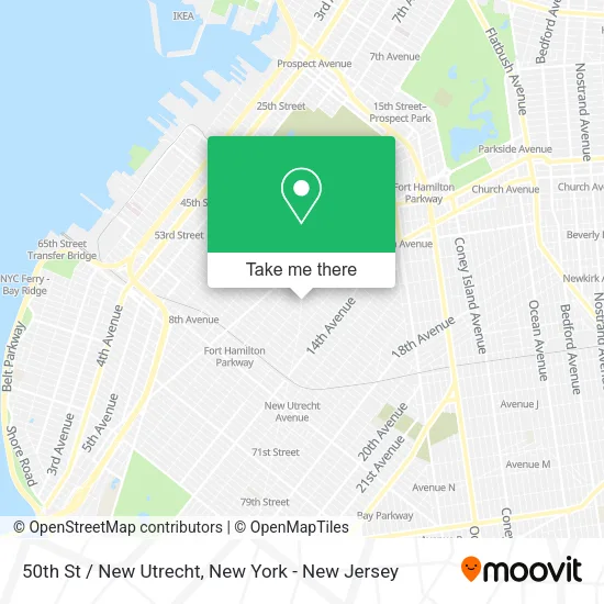 50th St / New Utrecht map