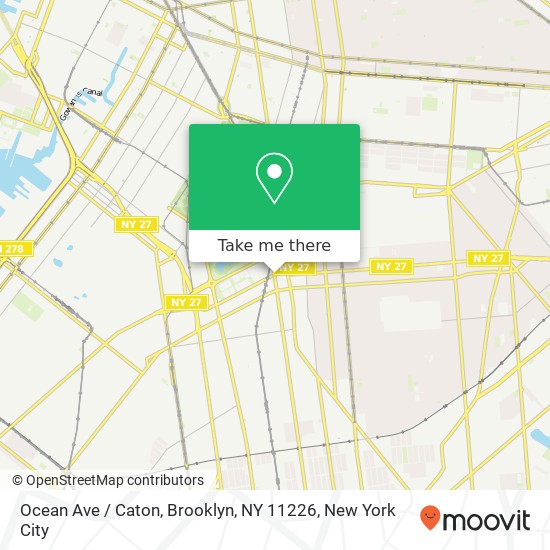 Ocean Ave / Caton, Brooklyn, NY 11226 map