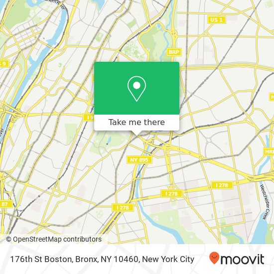 176th St Boston, Bronx, NY 10460 map