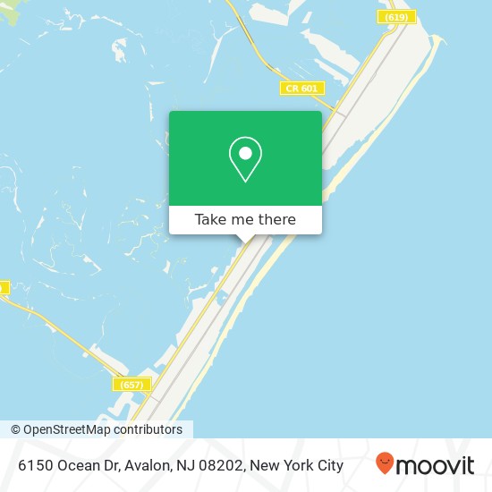 Mapa de 6150 Ocean Dr, Avalon, NJ 08202