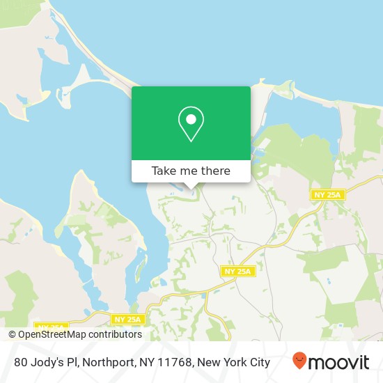 80 Jody's Pl, Northport, NY 11768 map