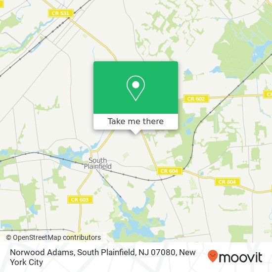 Norwood Adams, South Plainfield, NJ 07080 map