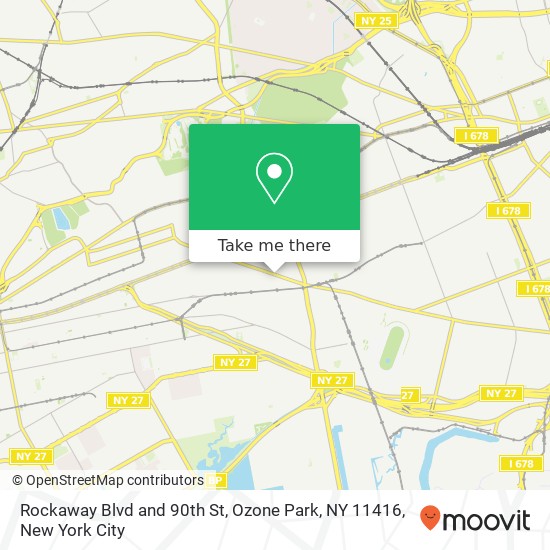 Mapa de Rockaway Blvd and 90th St, Ozone Park, NY 11416