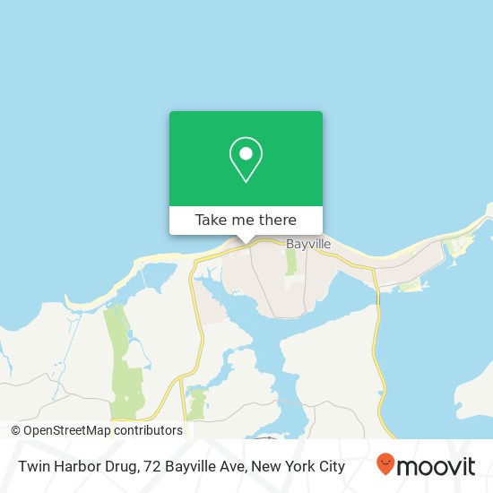 Mapa de Twin Harbor Drug, 72 Bayville Ave